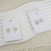 2 - أقراط مرصعة بالكريستال - تصميم أنيق